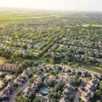 Top,View,Urban,Sprawl,In,Dallas-fort,Worth,Area.,Apartment,Building