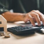 Pressing,Calculators,,Hand,Plans,Home,Refinance.,House,Model,,Buy,Or